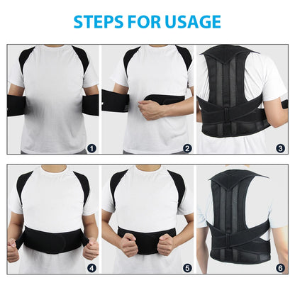 Back Brace Posture Corrector for Women & Men | Support for Improve Posture & Back Pain Relief