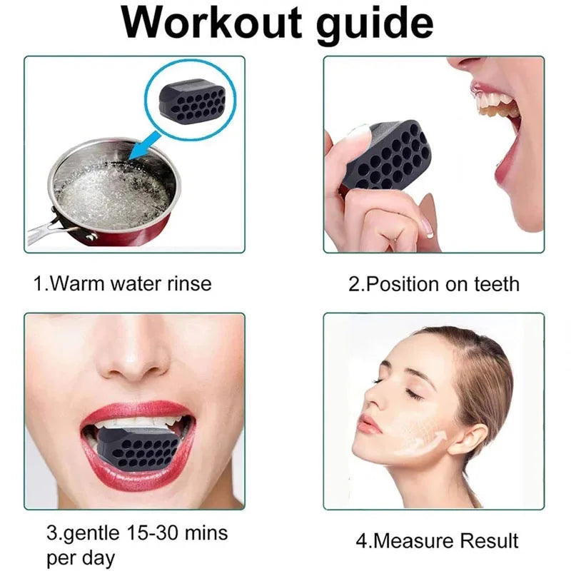 Silicone Jaw Line Exerciser | Jawline Chew Ball Fitness Facial Toner