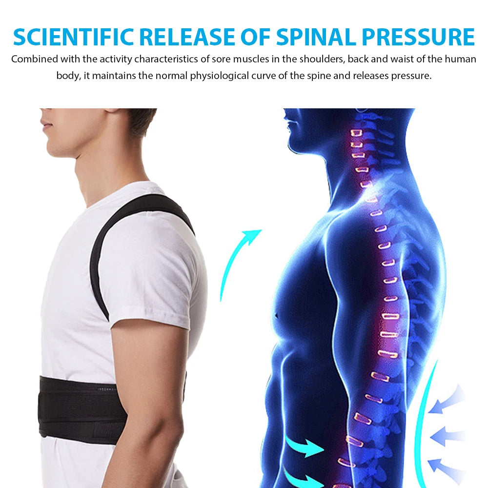 Back Brace Posture Corrector for Women & Men | Support for Improve Posture & Back Pain Relief